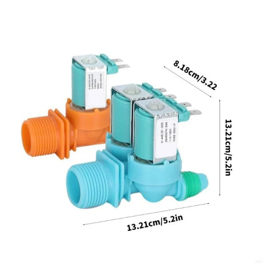 Water Inlet Valve Compatible with Samsung Washing Machines DC6200311F DC6230314V Replacement Solenoid Valve for Optimal Washing Performance
