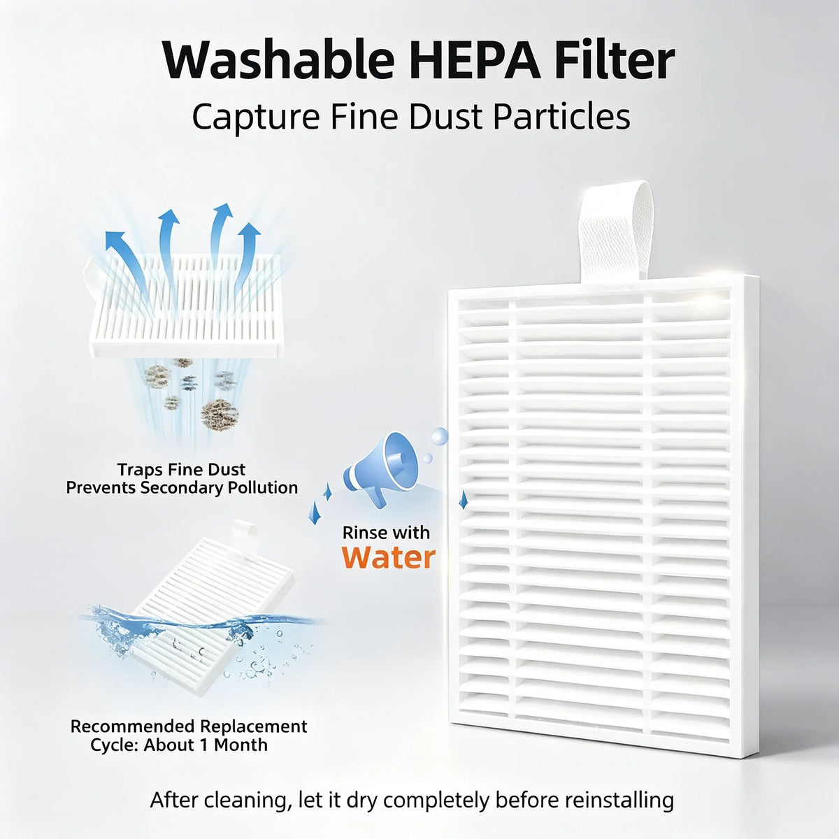 For ILife A30 Pro Robot Vacuum Cleaner Accessories Main Roller Side Brush Hepa Filter Mop Cloth Dust Bag Parts Replacement
