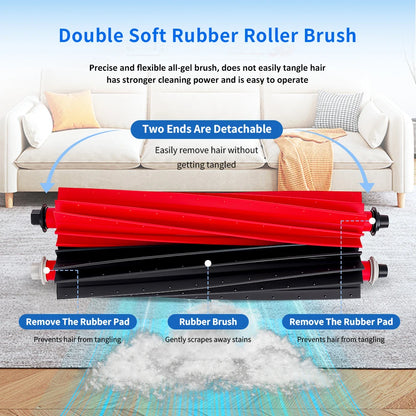Main Roller Brush Compatible with Roborock P10S Pro P10S Pro Plus S8 PRO MAXV S8 MaxV Ultra G20S V20 Robot Vacuum Roller Brush Parts