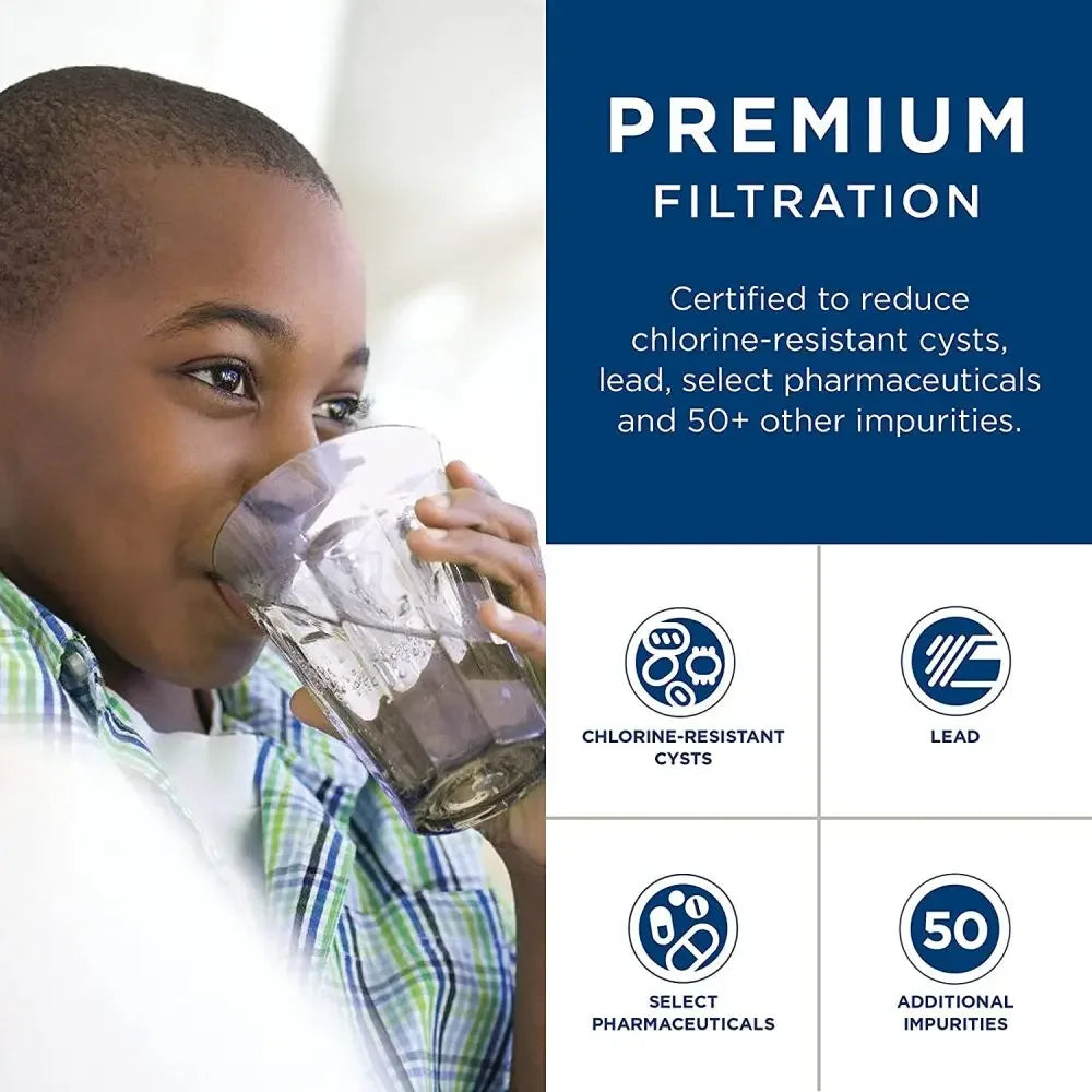 High Flow Refrigerator Filter Cartridge Replacement No Chip RPWFE PFE GFE Compatible Easy Fit