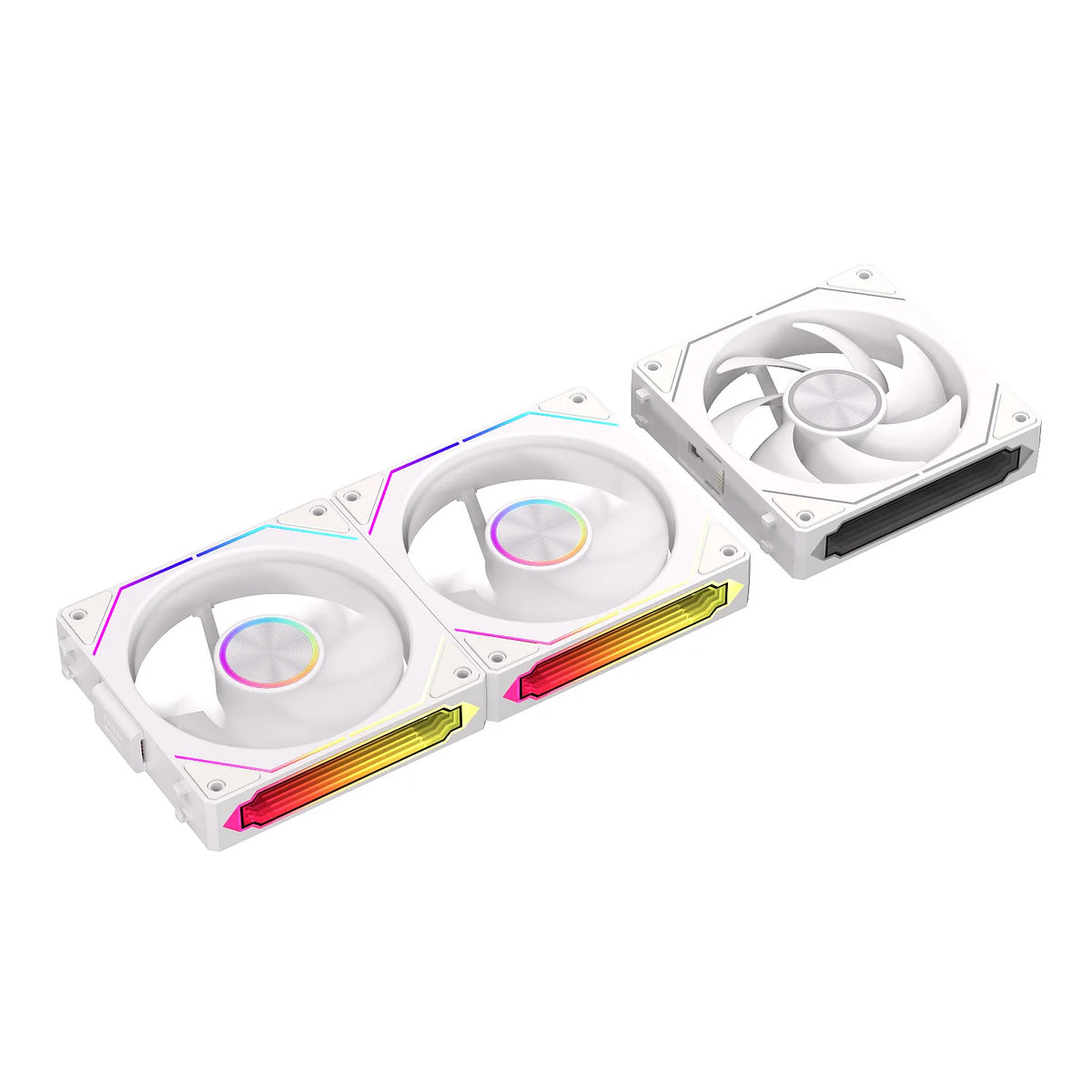 TEUCER DL-2 ARGB PC Fan 3-in-1 Case Fan Compatible with 240 360 Water Cooling Radiator Wireless Cooling Fan Kit