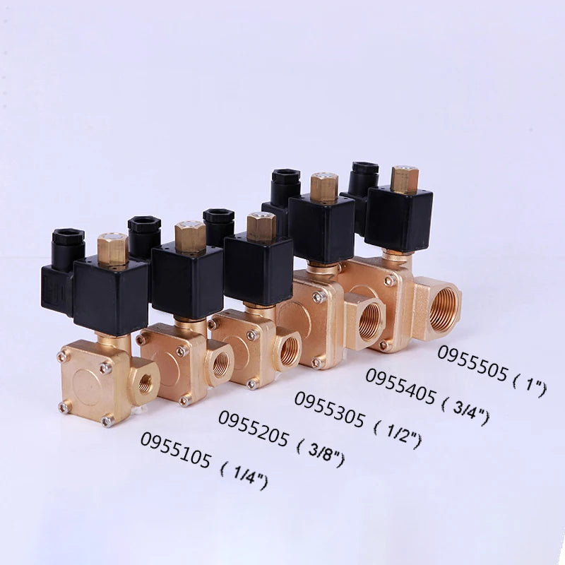1/2" 3/4" 1" 1-1/2" 2" Normally Open High Pressure Solenoid Valve 110V 24V 12V 24v 0955 Brass Solenoid Valve