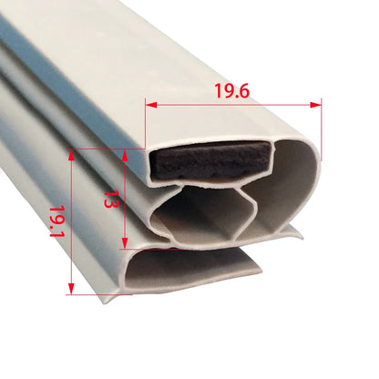 Refrigerator Door Seal — 2.5m Magnetic — Uncut Strip