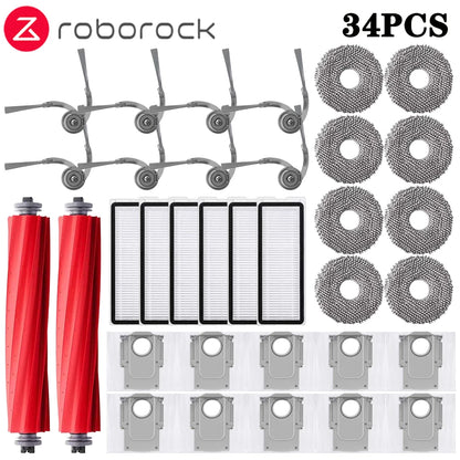 Compatible with Roborock Qrevo L/QR 798/QV 35A/QR 598 Robot Vacuums Cleaner Accessory Dust Bag Main Side Brush Hepa Filter Mop Cloths Spare