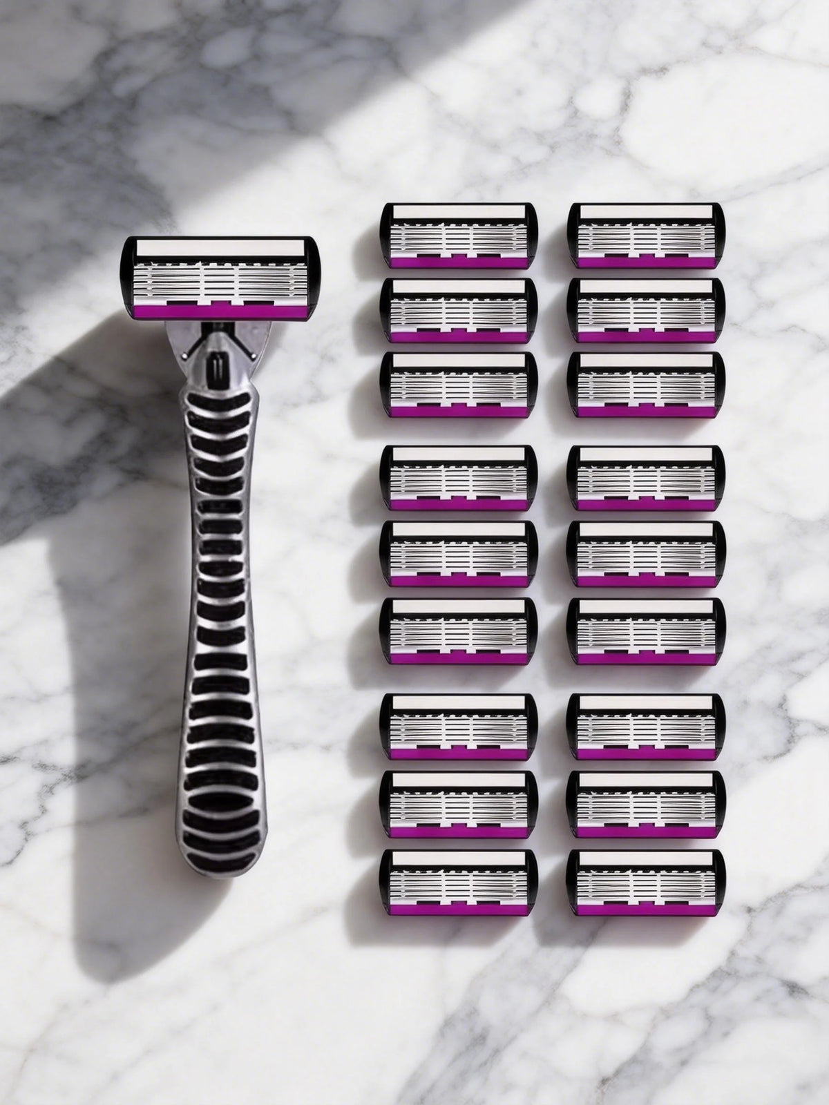 Six-Layer Razor Replacement Cartridges — Colour Options