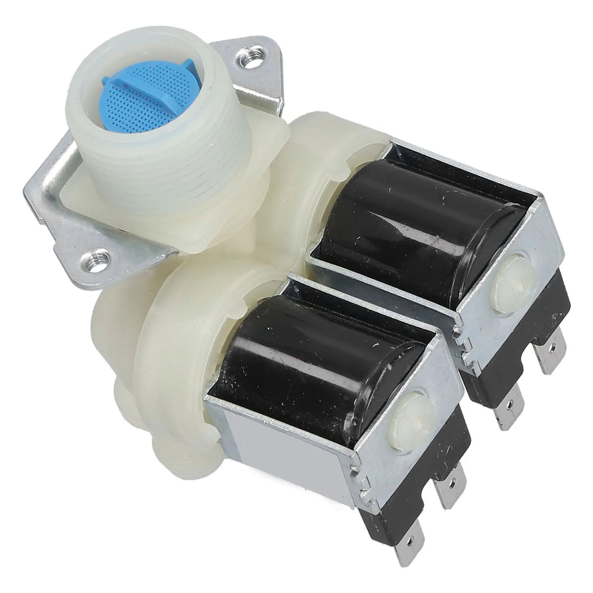 Washer Water Inlet Valve Washing Machine Inlet Solenoid Valve Double Head Replacement Accessories for Automatic Washing Machines