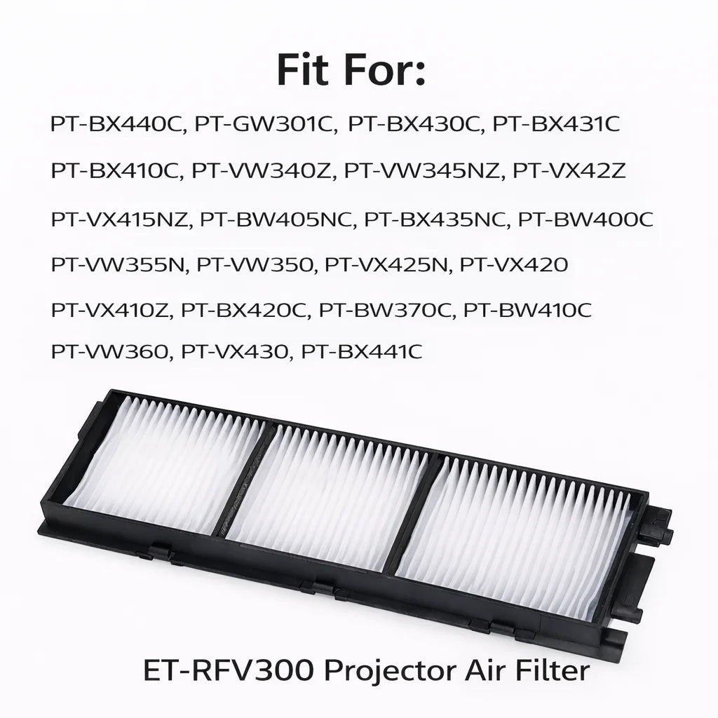 Replacement Projector Air Filter — ET-RFV300 / PT-BX440C / BX430C / BX431C / BX410C — Model Options — 1 Pack