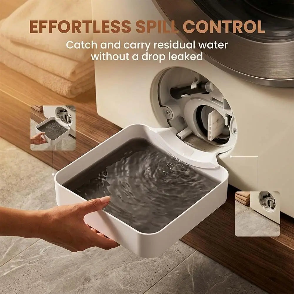 Washing Machine Drain Tray Drain Funnel Water Catch Tray Drainage Tray Washer Filter Cleaning Water Collector Prevent