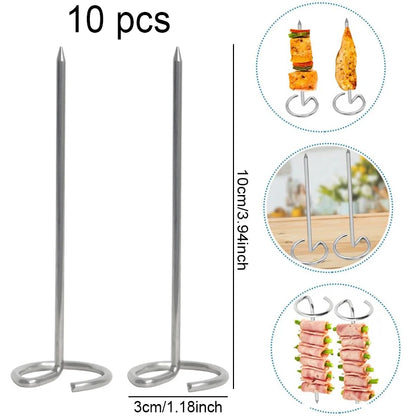 Air Fryer Accessories Metal Oven Air Fryer Racks For Baking Stackable Grill Skewer Rack Fit All Airfryer 4.2Qt - 5.8Qt