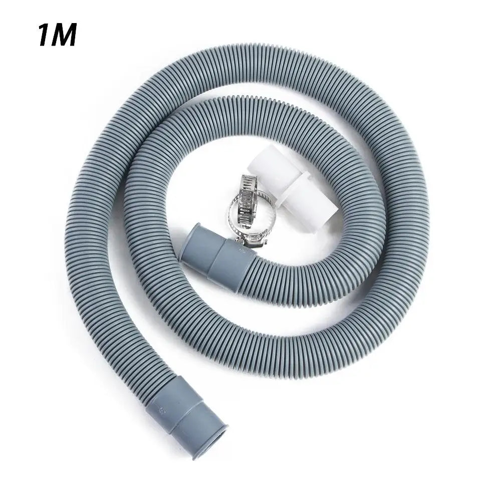 Washing Machine Dishwasher Drain Waste Hose Extension Pipe Kit 1/2/3M