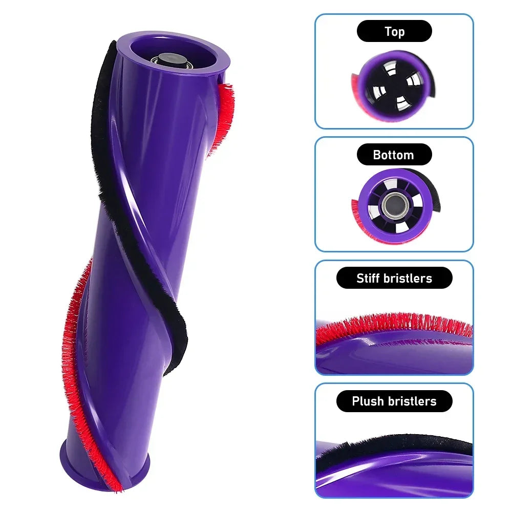 Brush Roll Replace Vacuum Cleaner Part For Dyson V8 Compatible Cordless Brushroll Cleaner Head Brush Bar Roller Part Replacement