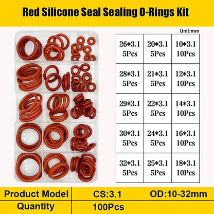Silicone O Ring Coffee Machine Silicone VMQ O-Ring Seal Washer Plumbing Gasket High Temperature Oring