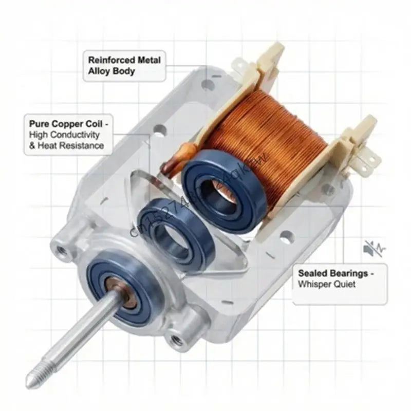 Multifunctional Fan Motor Ovens Repair Accessories ABS Texture Compatible with Even Baking Results R9CD