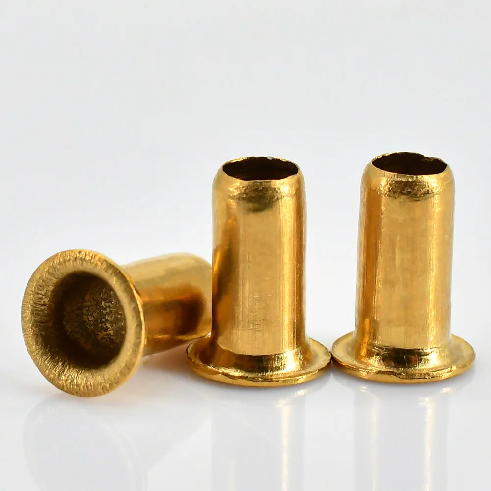Copper Hollow Rivet Tubular Rivets Circuit Board Double-sided Circuit Board PCB Nails M1.3 M1.5 M1.7 M2 M2.3 M2.5 M3 M4 M5 M6