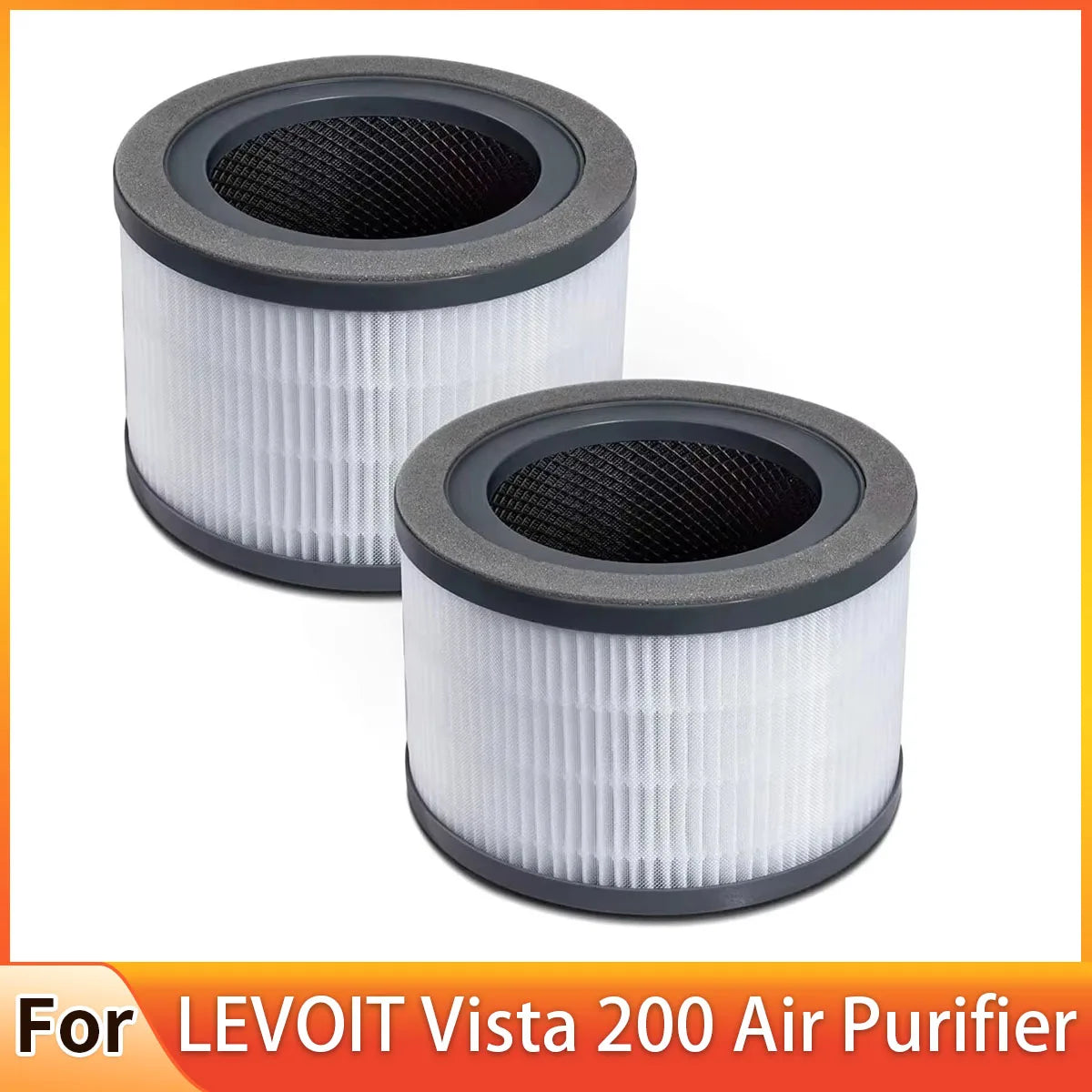Replacement Filter For LEVOIT Vista 200 Air Purifier, 3-in-1 True , High-Efficiency Activated Carbon, Vista200-RF