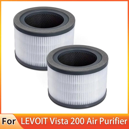 Replacement Filter For LEVOIT Vista 200 Air Purifier, 3-in-1 True , High-Efficiency Activated Carbon, Vista200-RF