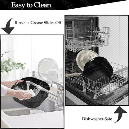 Silicone Mould for Cosori 10.8L - 2 Chamber Double Stack Airfryer Accessories, Hot Air Fryer Mould Specially Designed