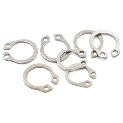 M3-M50 304 Stainless Steel GB894 Circlips For Shaft Type C Shaft Retaining Ring Circlip Card Outer Snap Ring Clamp Spring