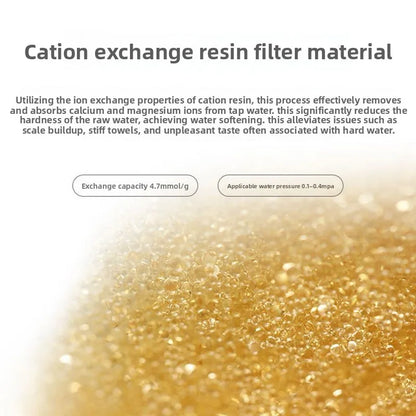 10" x 2.5" Water Softener Filter Cartridge, Ion Exchange Resin for Home RO System, Hard Water Scale Remover