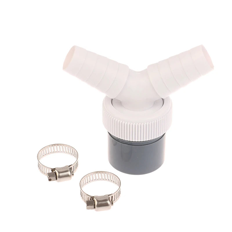 DN 40 Dishwasher Washing Machine Drain Adapter Three-way Two-in-one Connector Converter Drain Extension Hose Connector