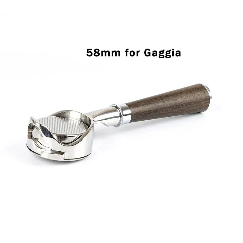 58MM 2ears Stainless Steel Coffee Handle Filter for Gaggia/Baby/Classic Coffee Machine Bottomless Hollow Portafilter Tool