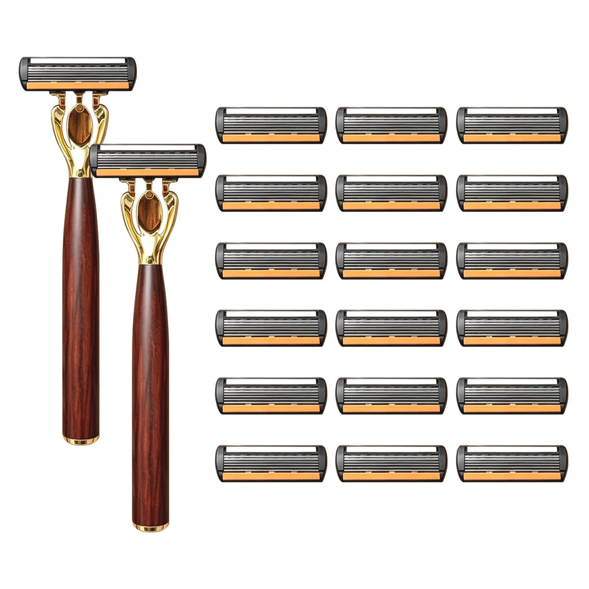 Manual Razor with Six-Layer Blades