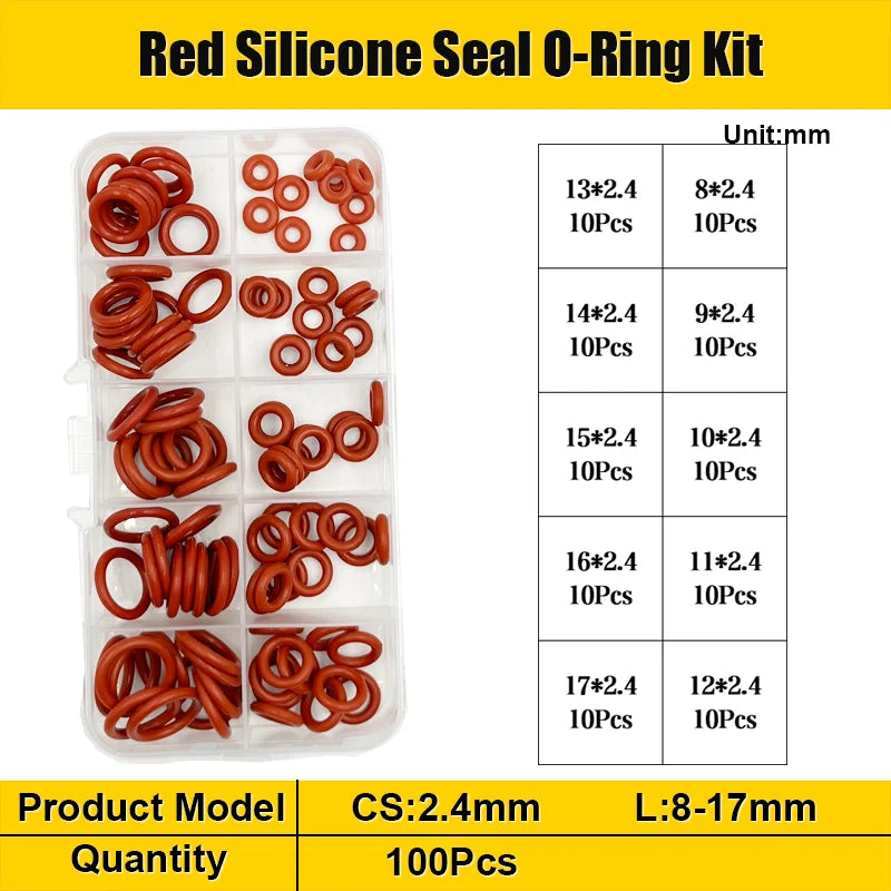 Silicone O Ring Coffee Machine Silicone VMQ O-Ring Seal Washer Plumbing Gasket High Temperature Oring