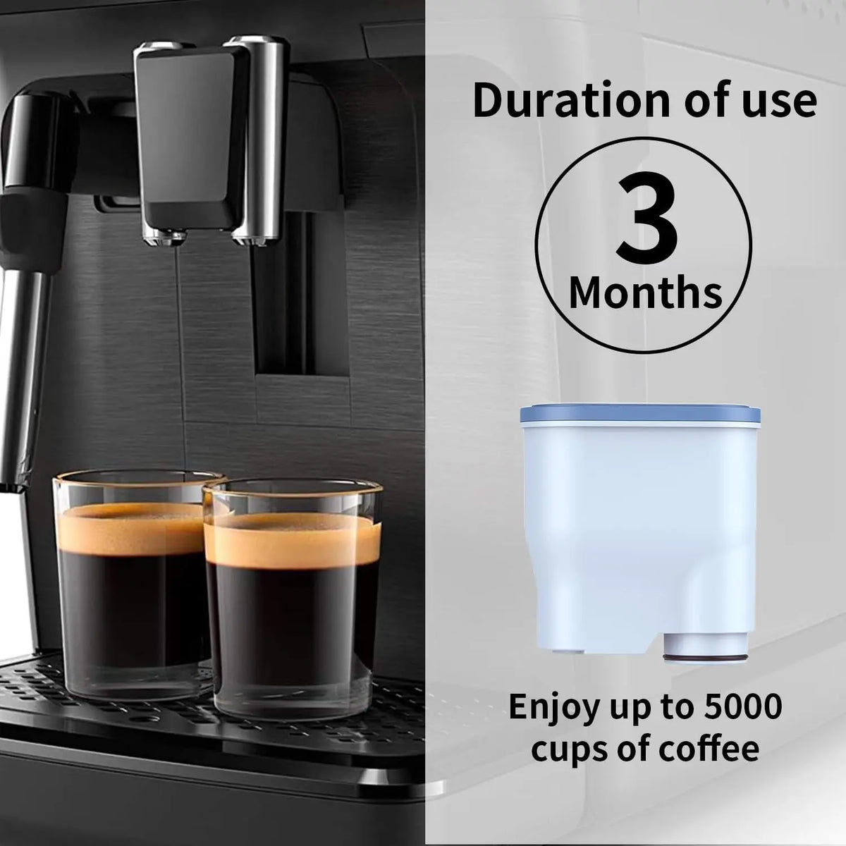 Coffee Machine Water Filter Compatible with Philips AquaClean CA6903, Water Filter for Fully Automatic Coffee Machines Dedicated