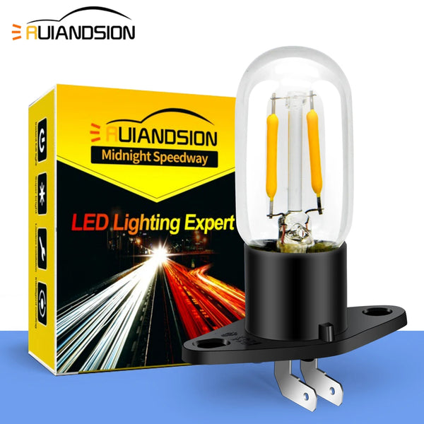 1pc Yellow 240V 25W Microwave Oven Bulb Refrigerator Lighting LED Bulb with Base High Temp Appliance Replacement Bulb