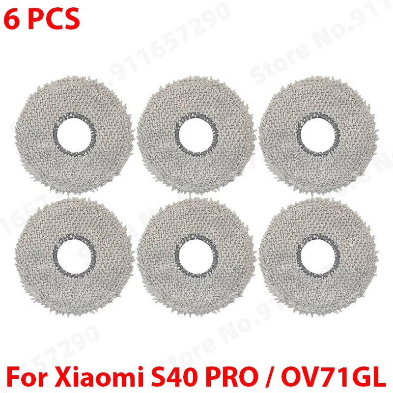 Compatible with (Xiaomi Robot Vacuum S40 Pro / OV71GL ) Vacuum Parts Main Roller Side Brush Mop Cloth HEPA Filter Accessories