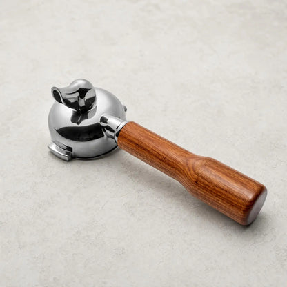 58mm Espresso Portafilter Handle with Basket Stainless Steel Wood Grip for E61 Group Head Coffee Maker