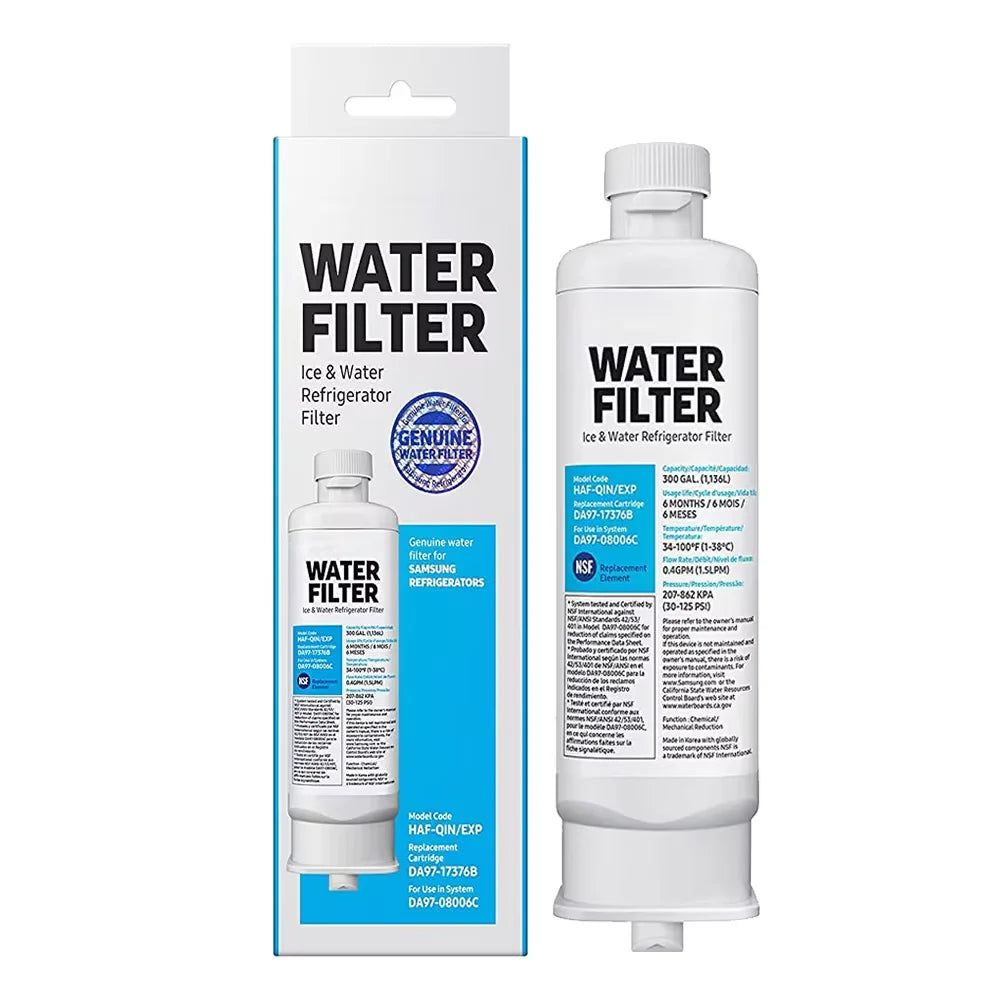 Replacement Refrigerator Water Filter Compatible with Samsung DA97-17376B / DA97-08006C / RF23M8070SG / RF23M8070SR