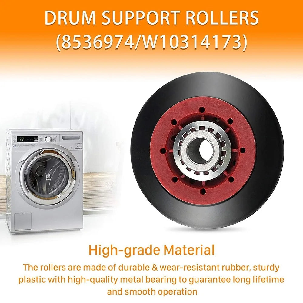 4392067 Dryer Repair Kit and W10837240 Dryer Idler Pulley for Maytag Bravos Compatible with Whirlpool Duet Kenmore Elite Dryers
