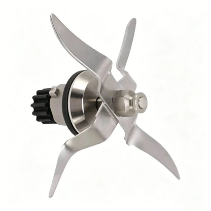 Blender Blade Replacement for Monsieur Cuisine Connect 1.0, 12 Teeth 4 Leaves Stainless Steel Cutter Head Mixer Accessory