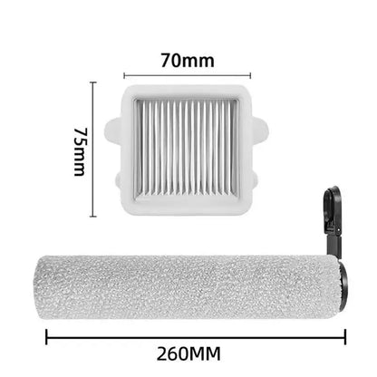 Replacement Vacuum Brush & Filter Compatible with Roborock F25