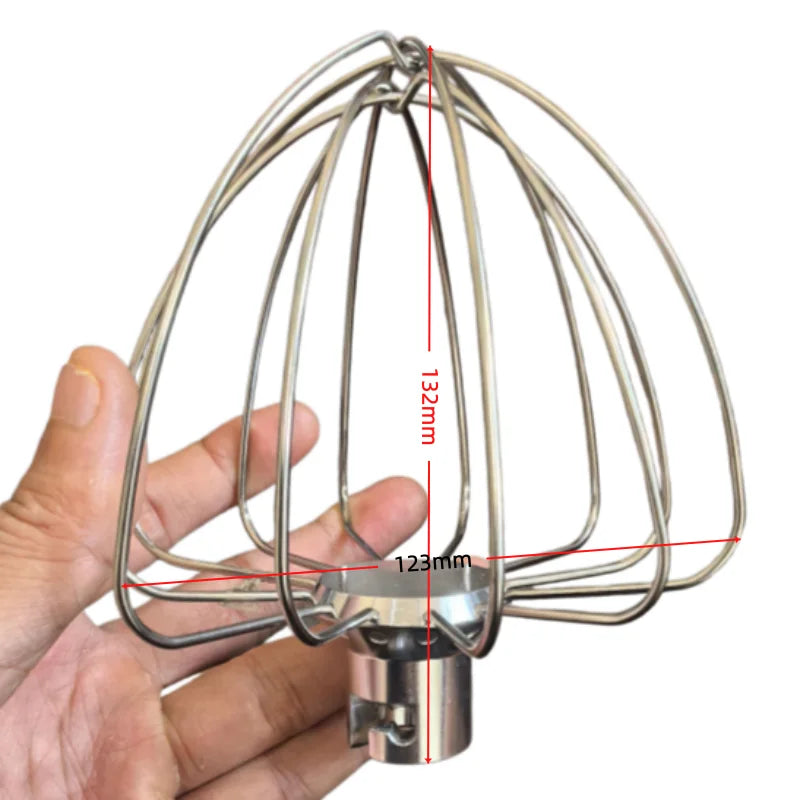 304 Stainless Steel Mixer Whisk for Cookmii 4.5-5L Bowl Replacement Blender Whisker (for Beating Eggs)