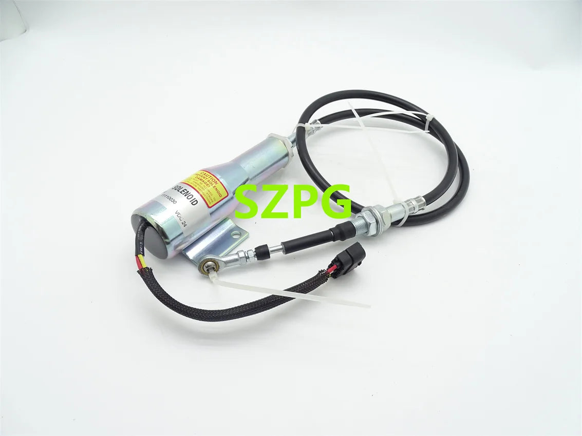 For 24V Solenoid valve 11110030 Compatible with Volvo L70C L90C L120C L150C L180C L330C Diesel