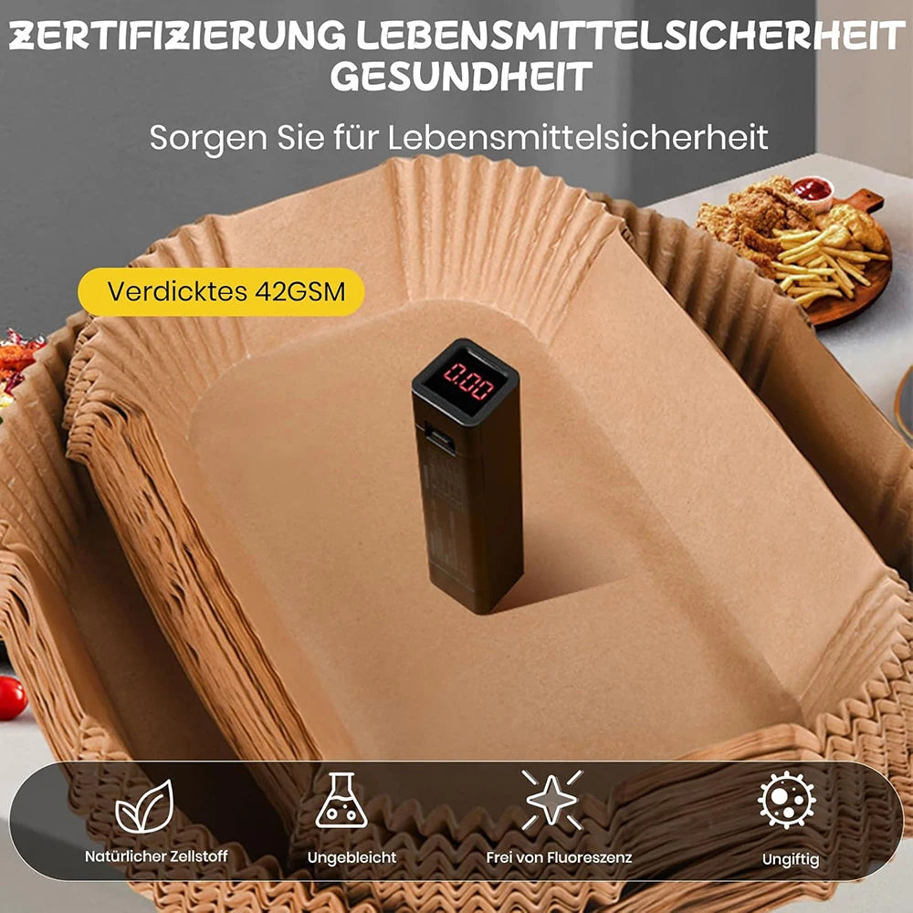 Airfryer Baking Paper for Philips Dual Basket Airfryer 3000/5000 Series 9L(6L/3L) & Cookwise 2 Chambers 9L