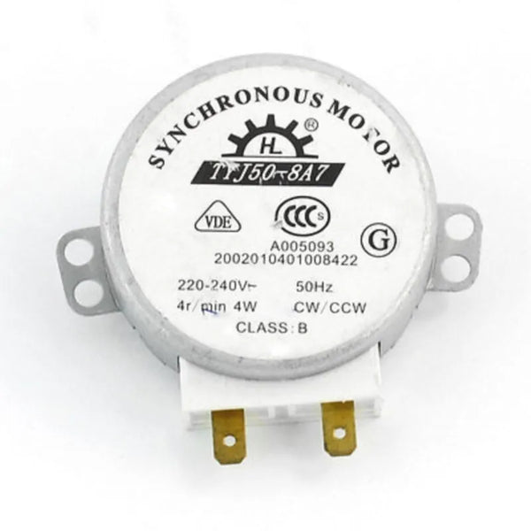 TYJ50-8A7 4RPM AC 220V/240V CW/CCW 4W Microwave Oven Turn Table Synchronous Motor