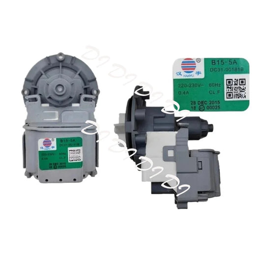 Compatible with Samsung Washing Machine Drain Pump Motor B15-5A 220V 60Hz DC31-00181B Washer Drainage Parts DD