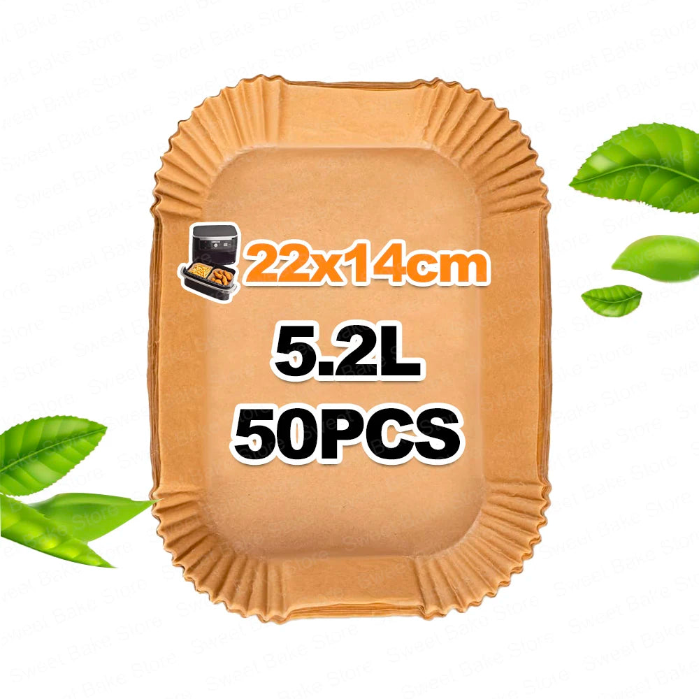 Air Fryer Disposable Liners 10.4L Dual Zone 5.2L Baking Paper for Ninja Foodi Flex AF500EU/AF500EUCP, Cosori 10L