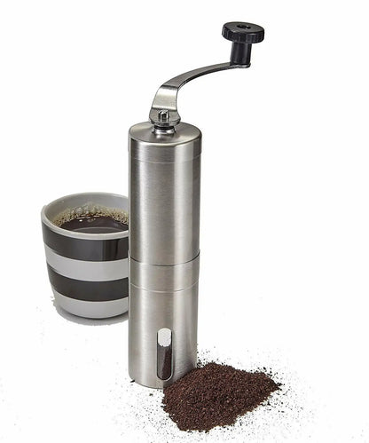 Manual Coffee Grinder Adjustable Ceramic Conical Burr Coffee Bean Mill Hand Crank Portable For Espresso French Press Drip