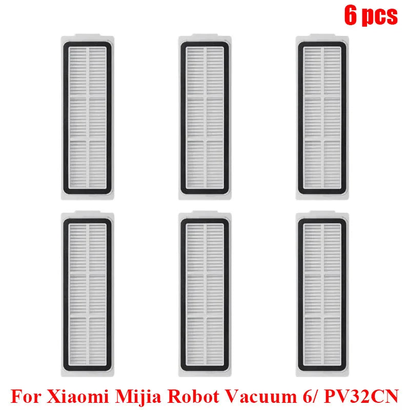 Compatible with Xiaomi Mijia Robot Vacuum 6/ PV32CN Vacuum Cleaner Accessories Main Roller Side Brush Filter Roller Mop Replacement Spare
