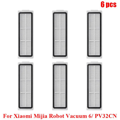 Compatible with Xiaomi Mijia Robot Vacuum 6/ PV32CN Vacuum Cleaner Accessories Main Roller Side Brush Filter Roller Mop Replacement Spare
