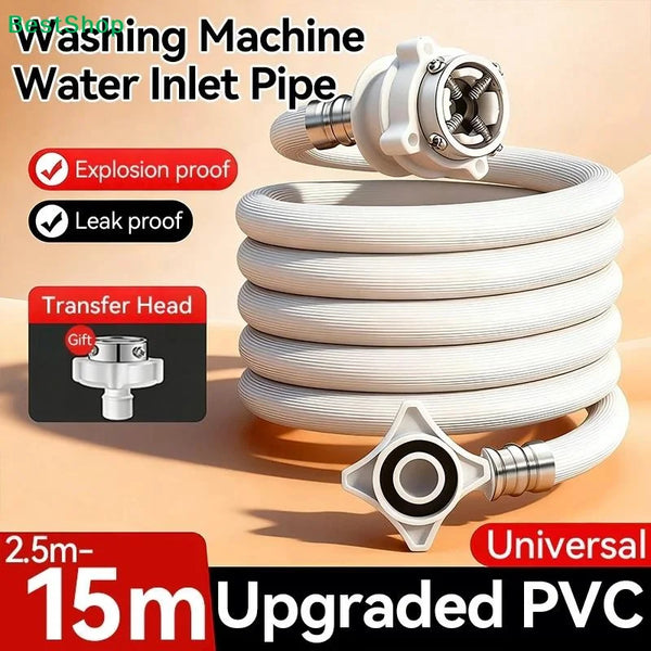 〔P〕Automatic Washing Machine Water Inlet Pipe Optional Hose Extension Adjustable Head Thickened Upper Water Pipe