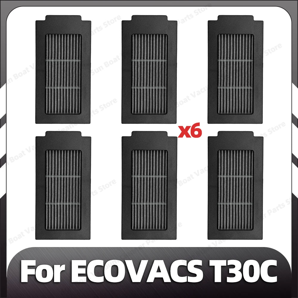 Compatible with ECOVACS T30C / T30C OMNI / T30C PRO OMNI Main Side Brush Filter Mop Pad Dust Bag Spare Parts Accessories