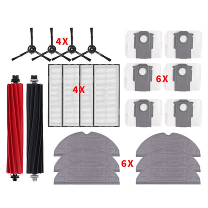 Compatible with Roborock S8 PLUS S8+ S8 Pro Ultra Robot Vacuum Cleaner HEPA Filter Roller Brush Side Brush Mop Pads Dust Bags Spare Parts