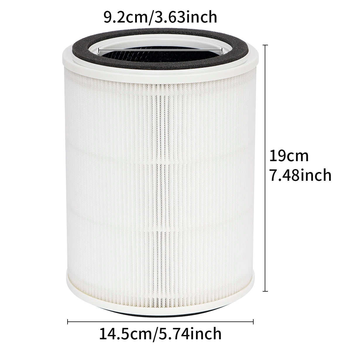 TPAP001 Replacement Filter,Used for TOPPIN TPAP001 Air Purifier Comfy Air C2, 3-in-1 Grade Filter Set,Part # TPFF001