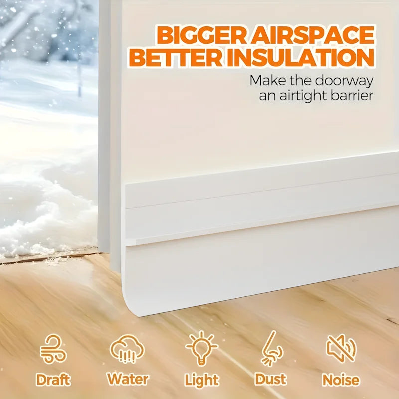 Self-Adhesive Thickened Door Bottom Sealing Strip Thermal Insulation Door Weatherstrip Anti-cold Window Draft Stopper Tape