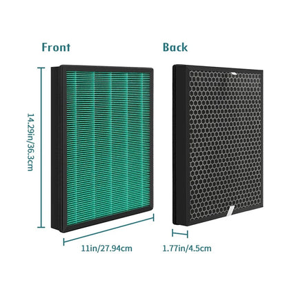 For Coway Airmega Max2 400/400S Air Purifier Replacement Filter, High-Efficiency Air Filter and Activated Carbon Filter Set